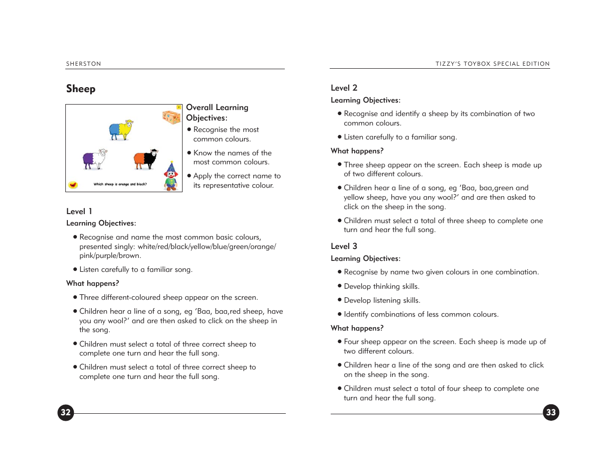 Sheep | Jackson Tizzy's Toybox User Manual | Page 18 / 23