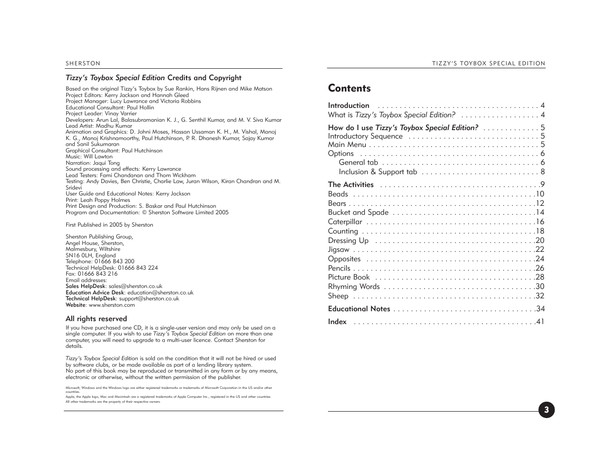 Jackson Tizzy's Toybox User Manual | Page 3 / 23