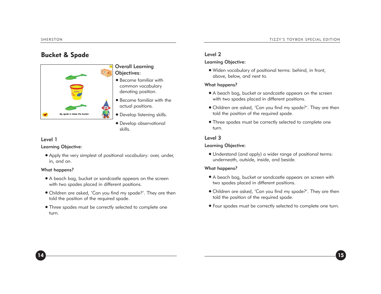 Bucket & spade | Jackson Tizzy's Toybox User Manual | Page 9 / 23