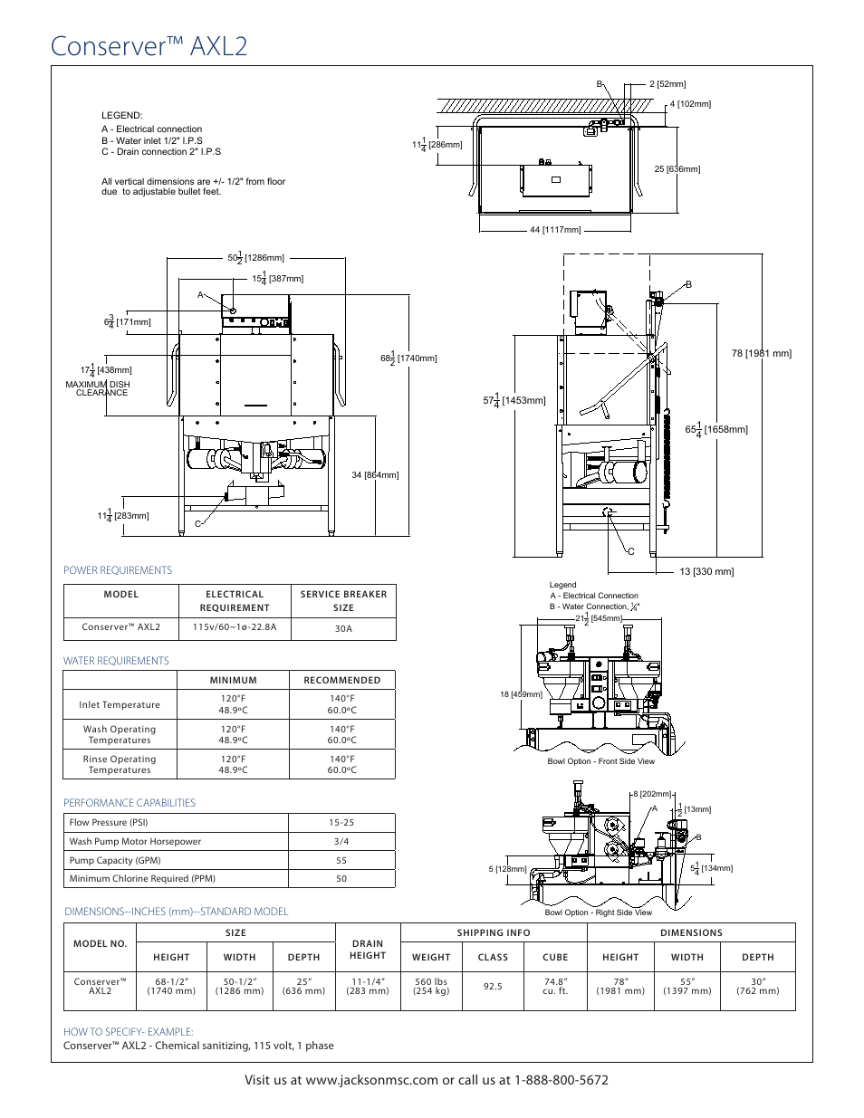 Conserver™ axl2 | Jackson Conserver AXL2 User Manual | Page 2 / 4