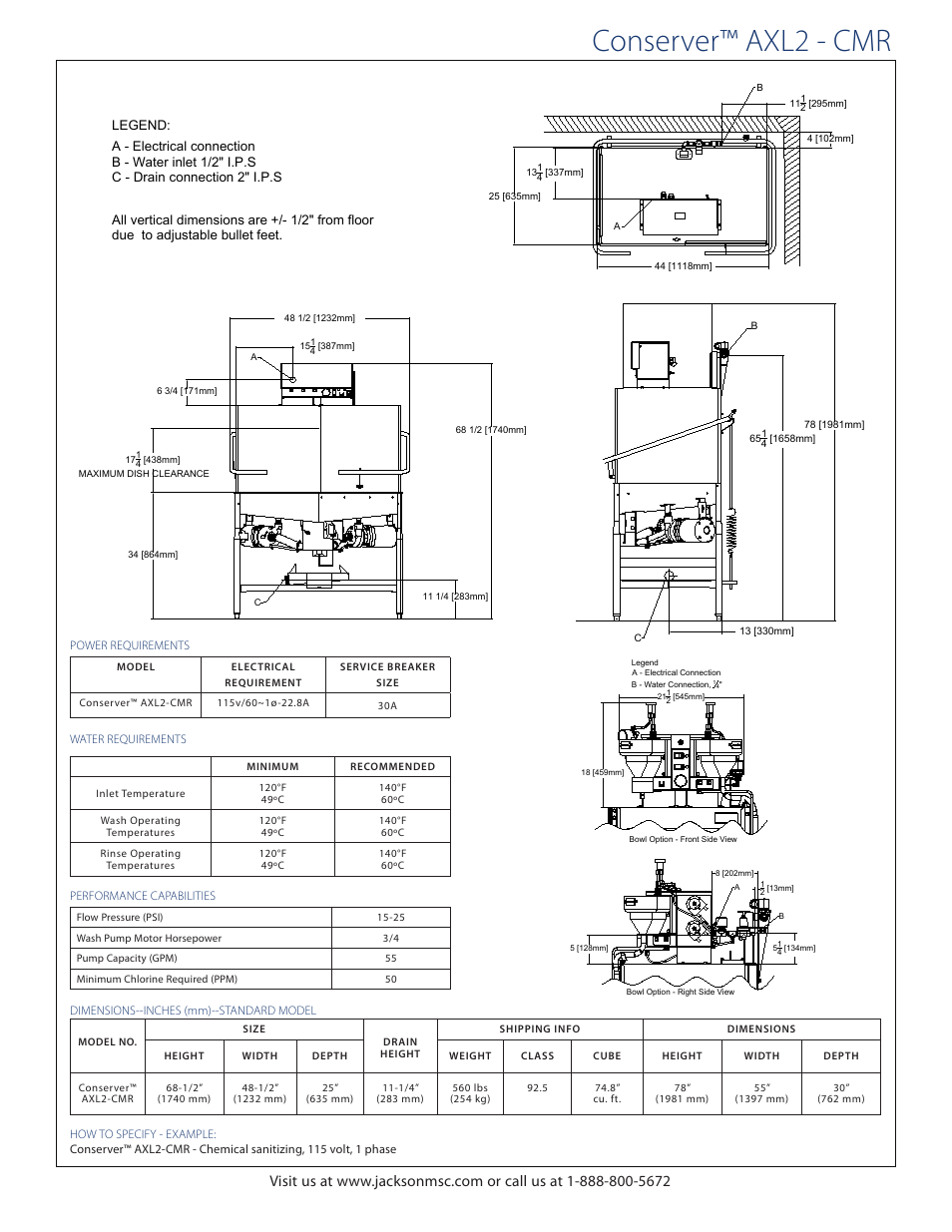 Conserver™ axl2 - cmr | Jackson Conserver AXL2 User Manual | Page 3 / 4