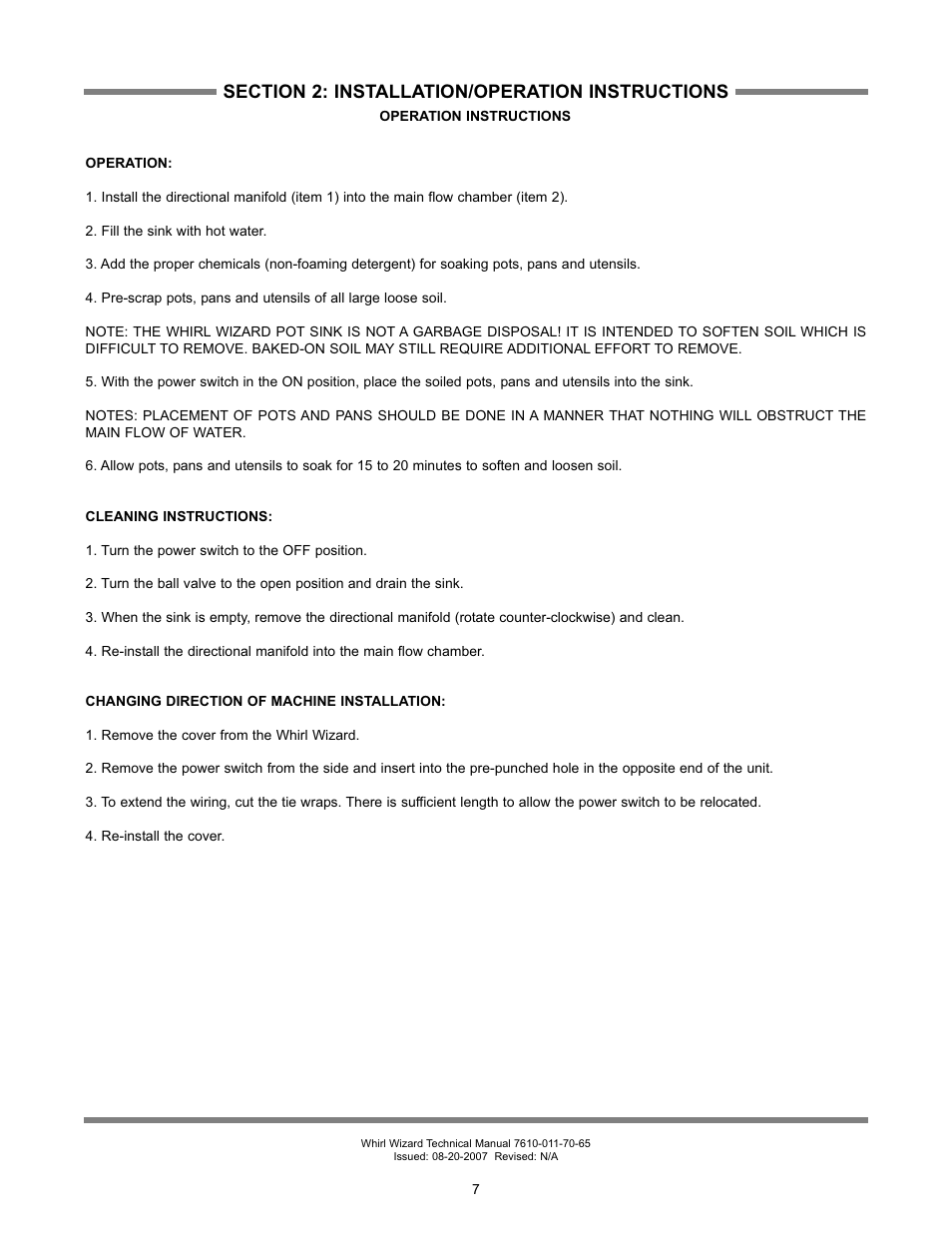 Jackson Whirl Wizard User Manual | Page 13 / 29