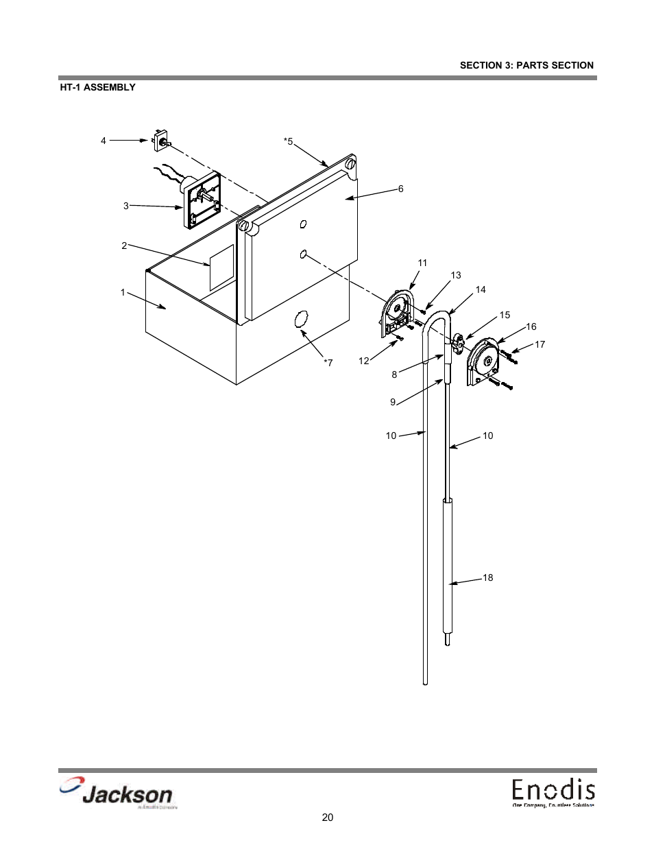 Ht-1 assembly | Jackson Chemical Dispensing Unit LT-3 User Manual | Page 25 / 47