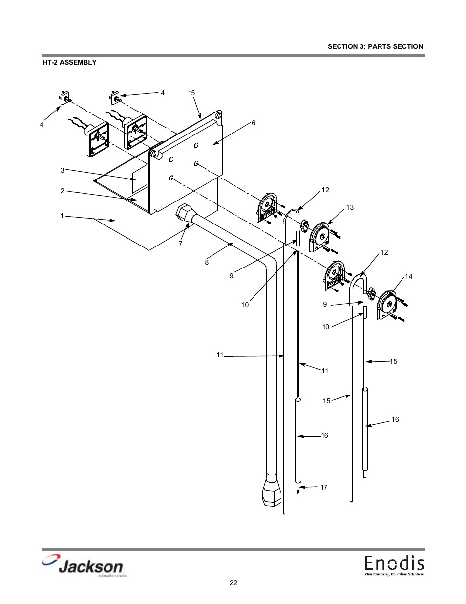 Ht-2 assembly | Jackson Chemical Dispensing Unit LT-3 User Manual | Page 27 / 47