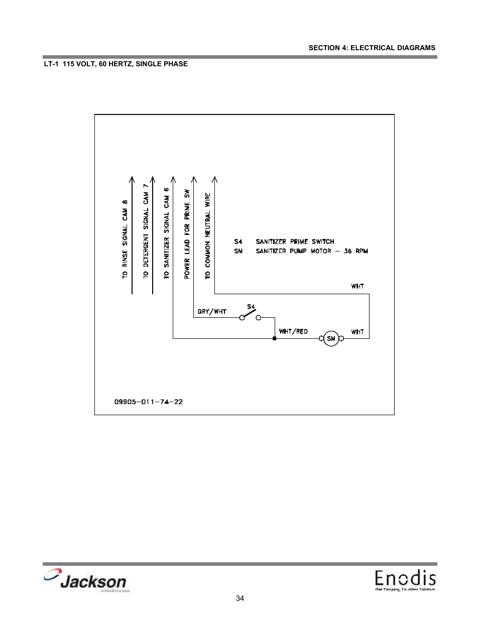 Lt-1 115 volt, 60 hertz, single phase, Lt-1 115v, 60hz, 1 phase | Jackson Chemical Dispensing Unit LT-3 User Manual | Page 39 / 47