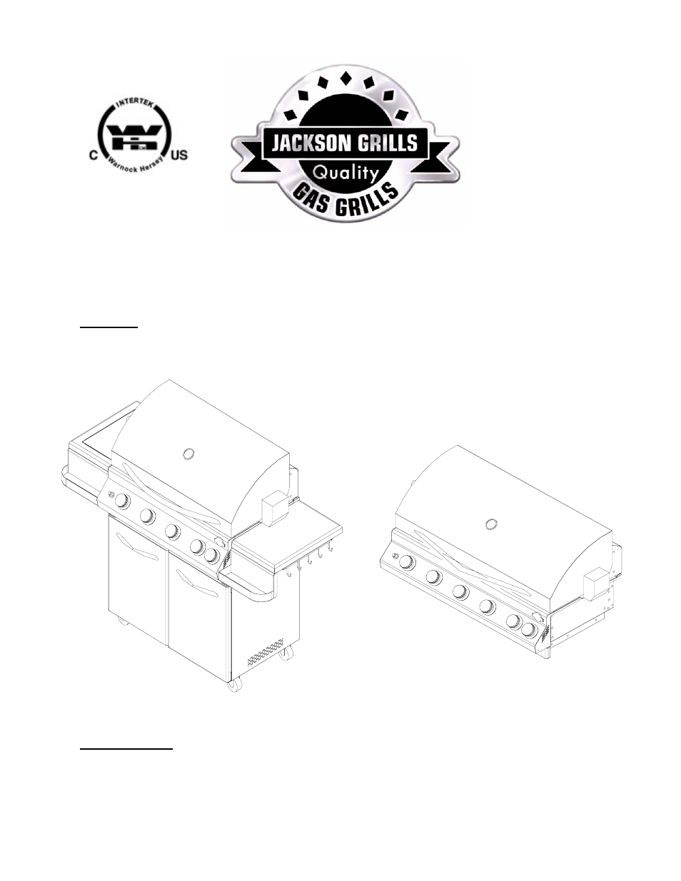 Jackson 700 Series User Manual | 25 pages