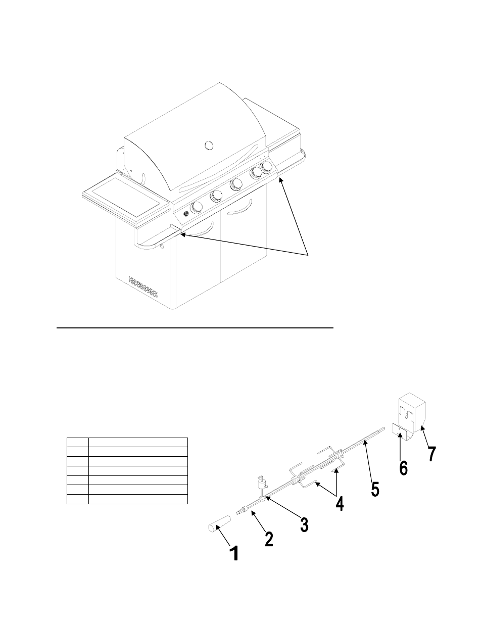 Rotisserie kit installation (if equipped) | Jackson 700 Series User Manual | Page 11 / 25