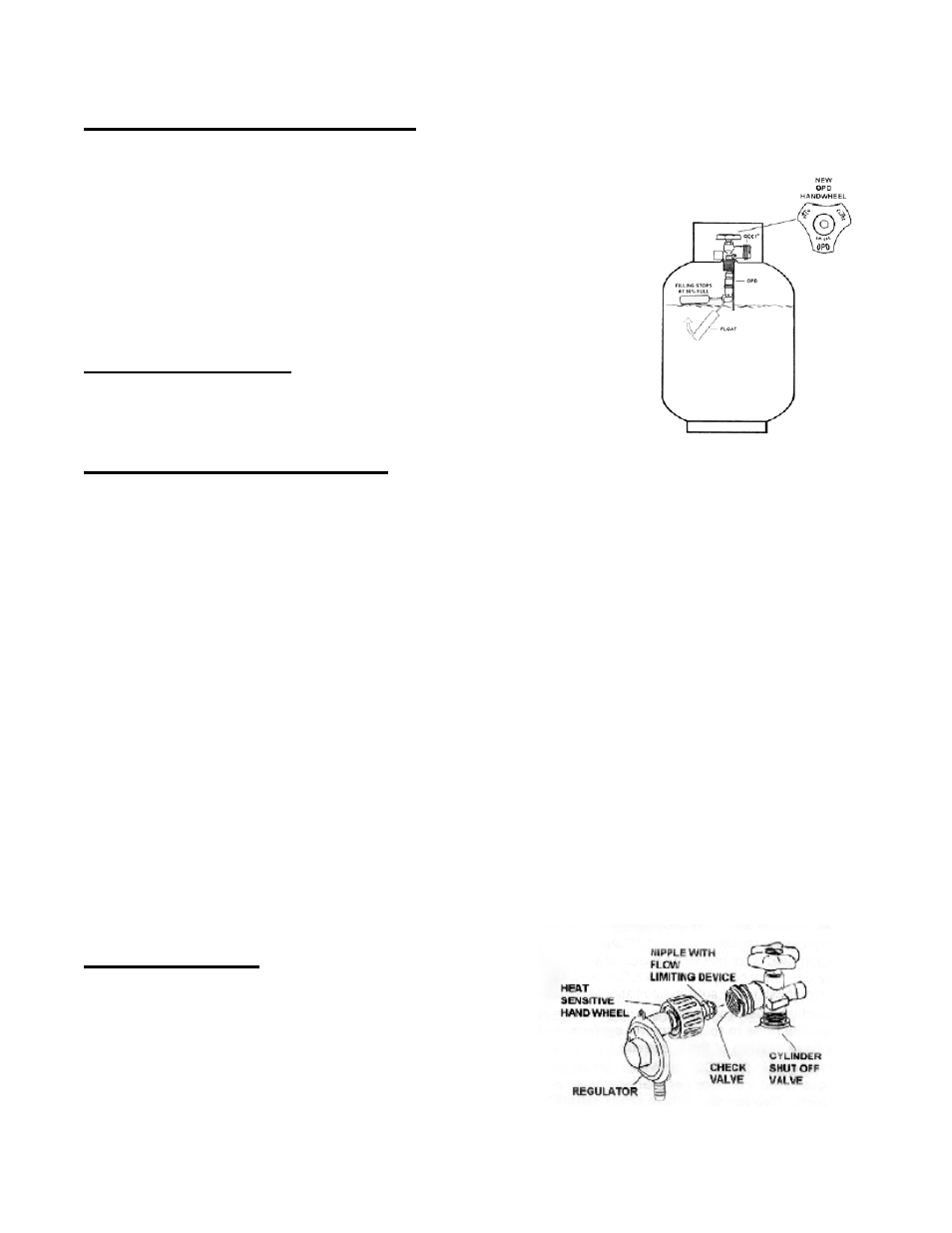 Opd equipped cylinder, Identification, Hose and regulator | Connection | Jackson 700 Series User Manual | Page 6 / 25