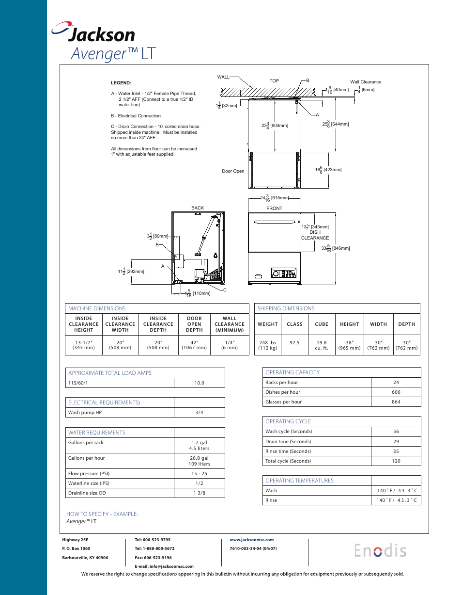 Jackson, Avenger™ lt | Jackson Avenger LT User Manual | Page 2 / 2