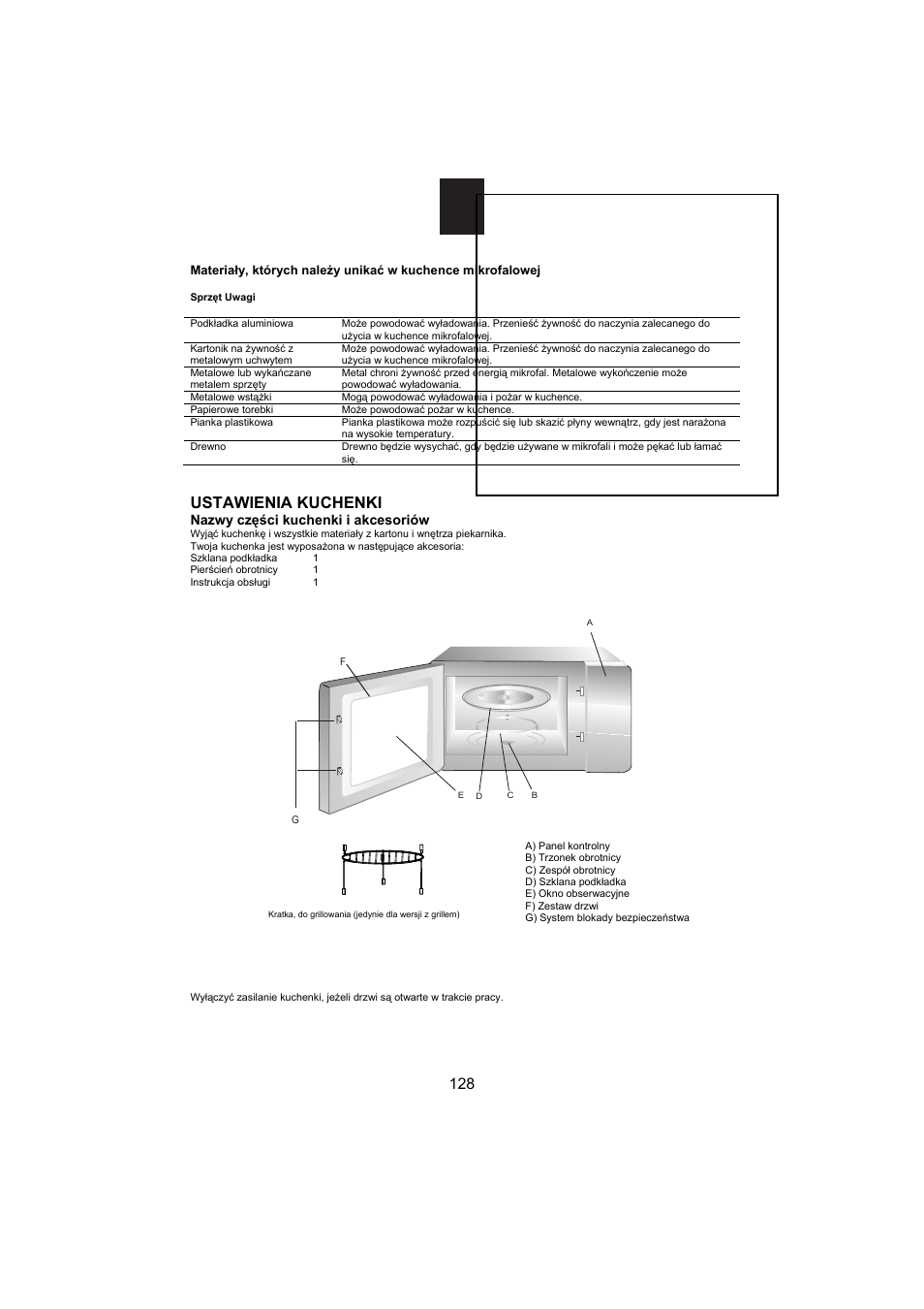 Ustawienia kuchenki | Candy MIC 256 EX User Manual | Page 41 / 99