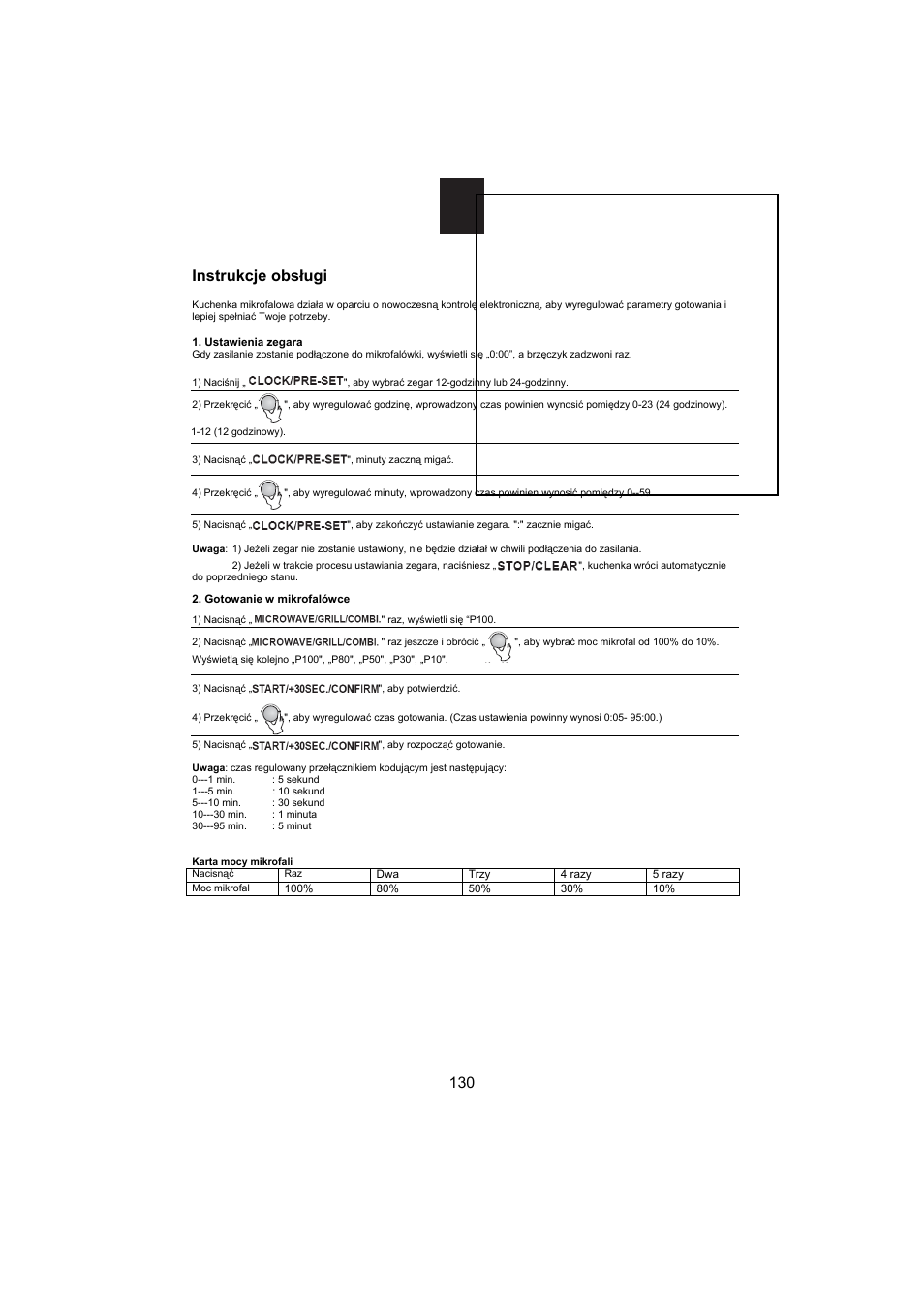 Instrukcje obsługi | Candy MIC 256 EX User Manual | Page 43 / 99