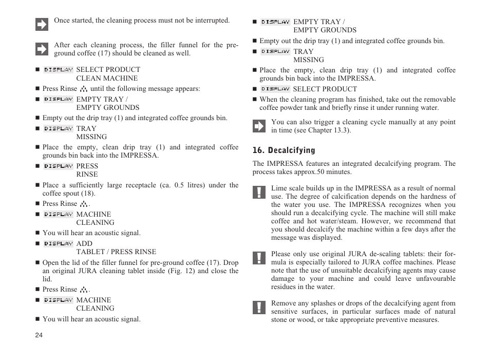 Jura Capresso S7 User Manual | Page 24 / 28