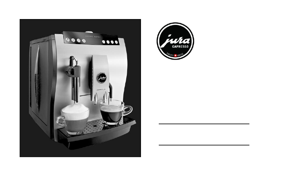 Jura Capresso 65349R3 User Manual | 36 pages