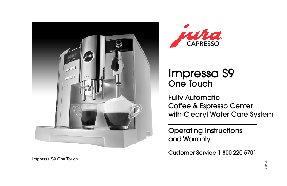 Jura Capresso Impressa 68193 User Manual | 39 pages