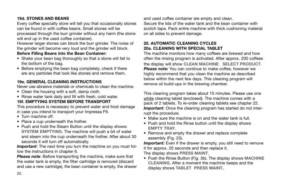 Jura Capresso IMPRESSA F9 63942R User Manual | Page 22 / 27