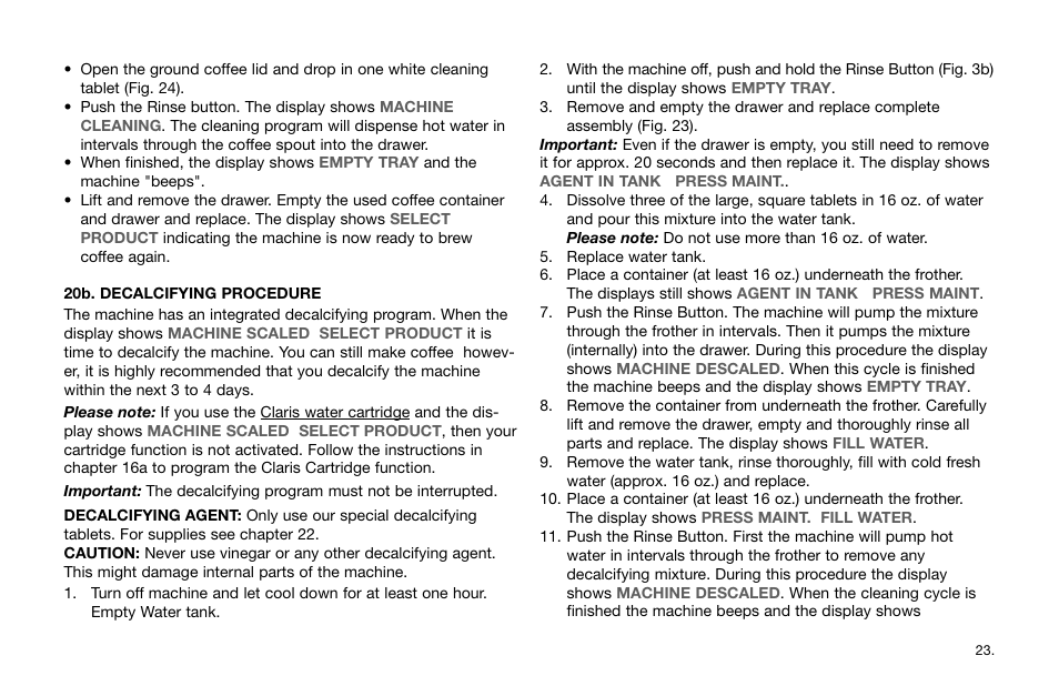 Jura Capresso IMPRESSA F9 63942R User Manual | Page 23 / 27