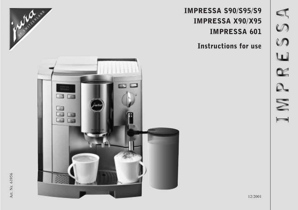 Jura Capresso S95 User Manual | 22 pages