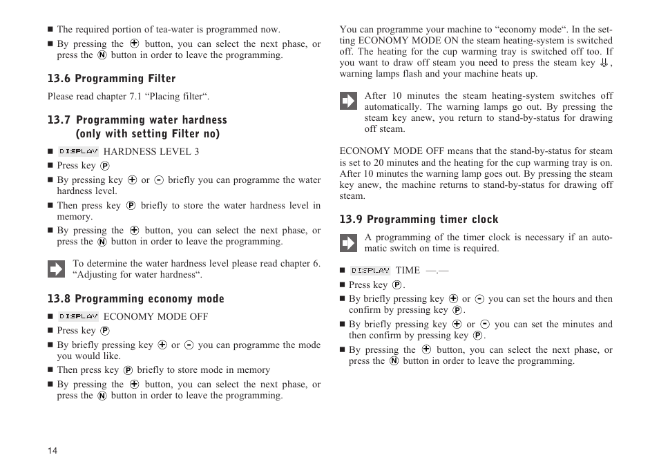 Jura Capresso S95 User Manual | Page 14 / 22