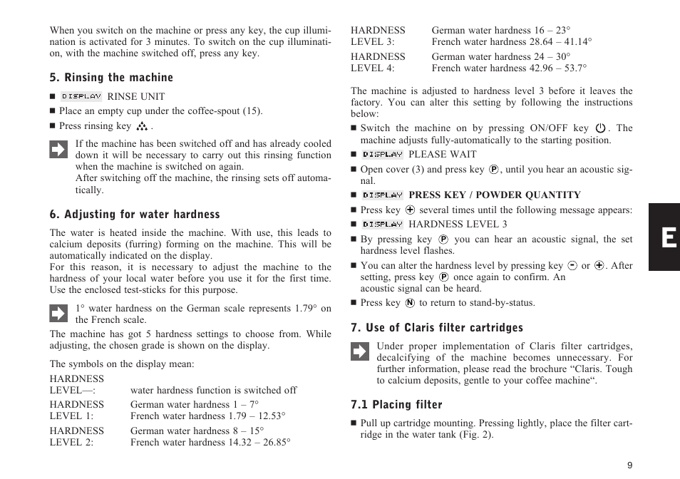 Jura Capresso S95 User Manual | Page 9 / 22