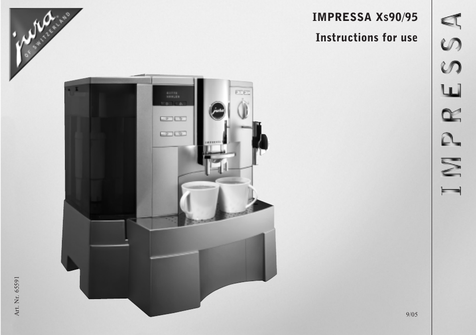 Jura Capresso IMPRESSA XS90 User Manual | 28 pages