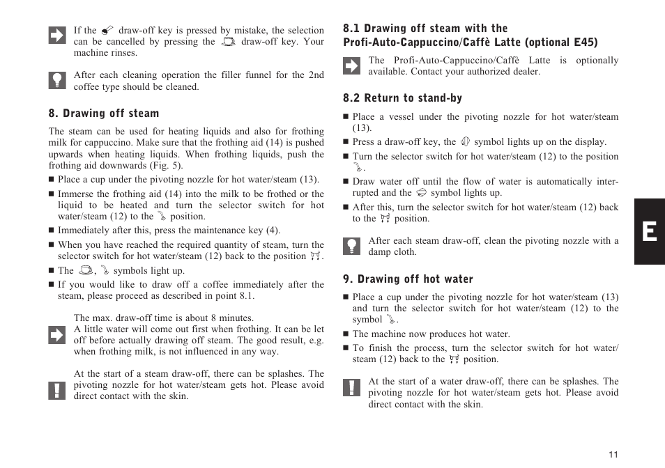 Jura Capresso E40 User Manual | Page 11 / 19