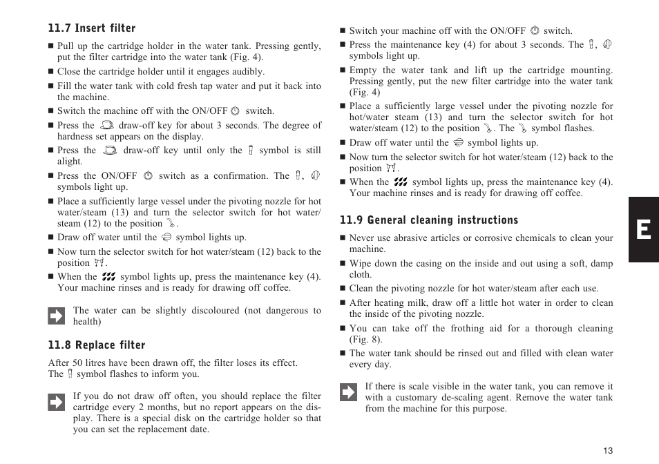 Jura Capresso E40 User Manual | Page 13 / 19