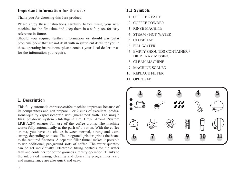 Jura Capresso E40 User Manual | Page 6 / 19