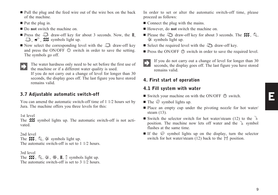 Jura Capresso E40 User Manual | Page 9 / 19