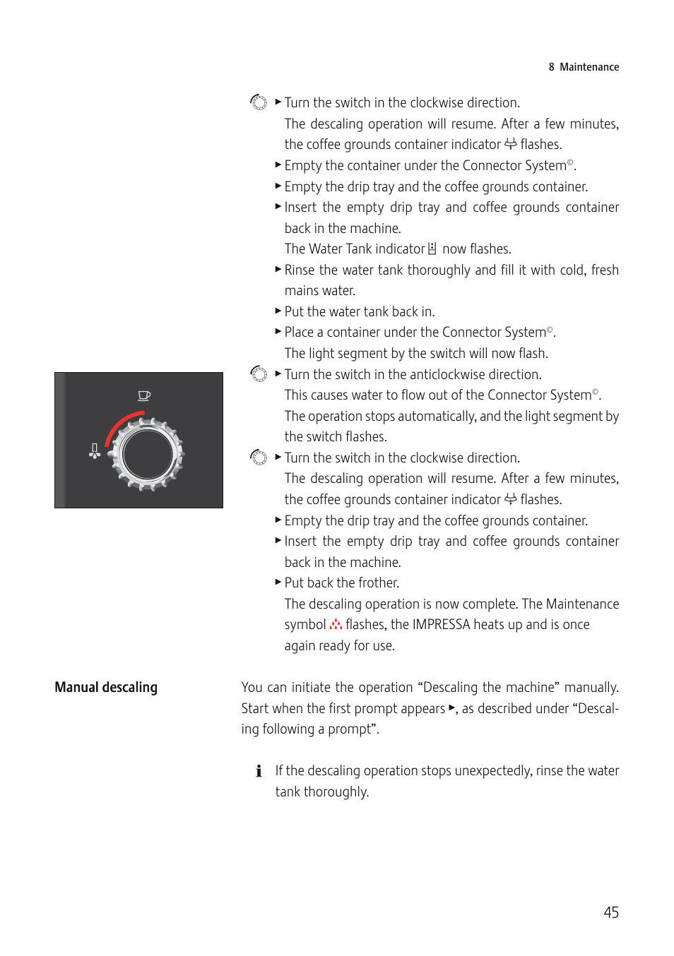 Jura Capresso IMPRESSA C5 User Manual | Page 45 / 88