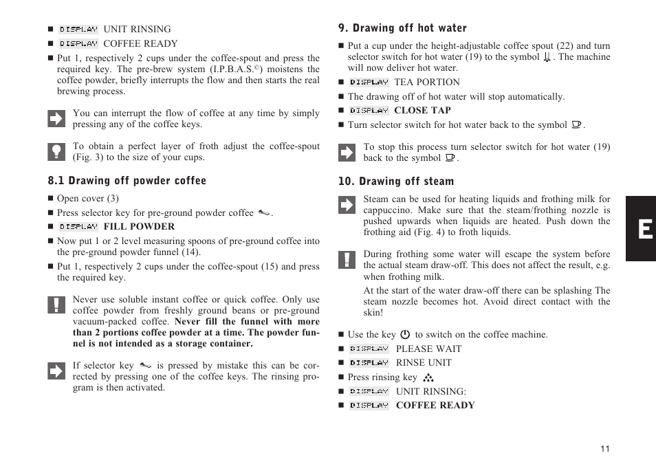 Jura Capresso X95 User Manual | Page 11 / 22