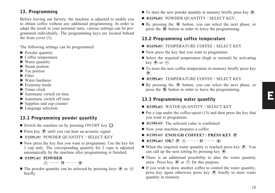 Jura Capresso X95 User Manual | Page 13 / 22