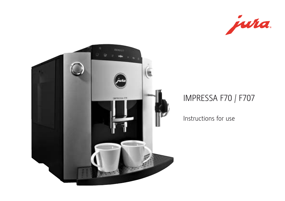 Jura Capresso F707 User Manual | 32 pages