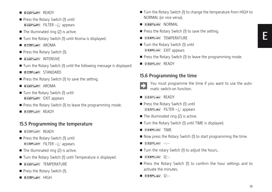 Jura Capresso F707 User Manual | Page 19 / 32