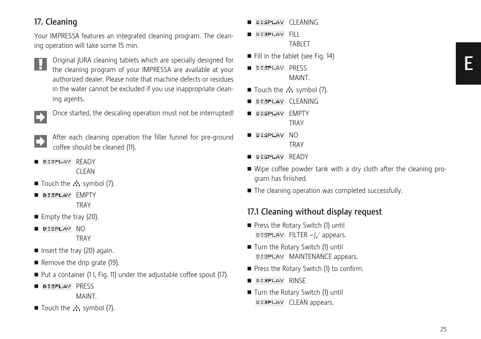 Jura Capresso F707 User Manual | Page 25 / 32