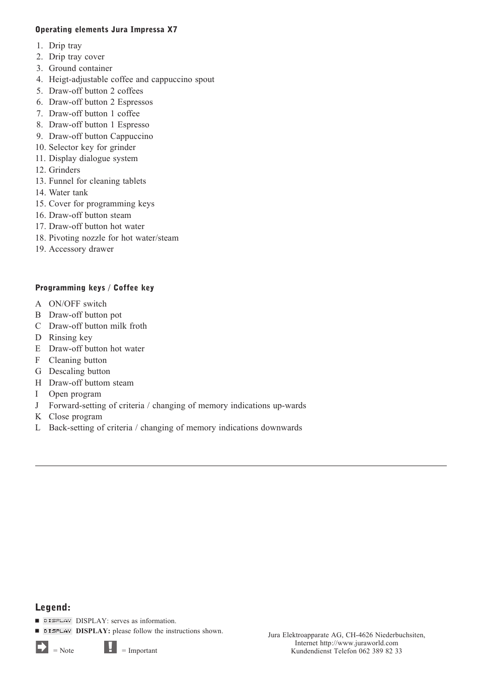 Jura Capresso IMPRESSA X7 User Manual | Page 5 / 14