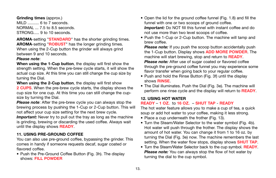Jura Capresso 64701R1 User Manual | Page 13 / 24