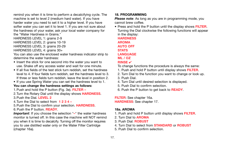 Jura Capresso 64701R1 User Manual | Page 17 / 24