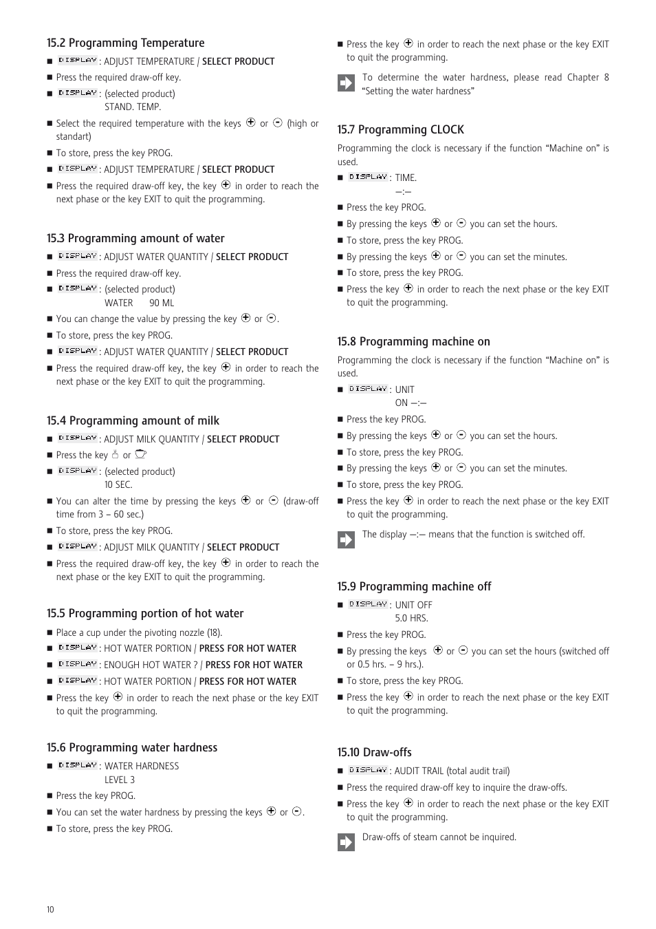 Jura Capresso X7-S User Manual | Page 10 / 16