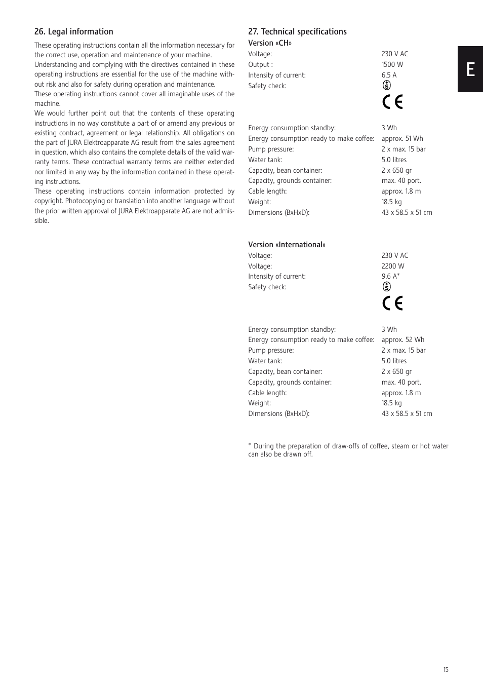 Jura Capresso X7-S User Manual | Page 15 / 16