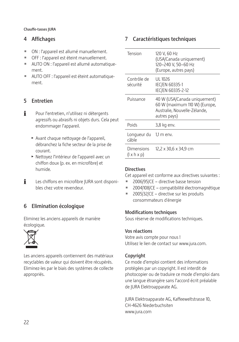 Jura Capresso 571 User Manual | Page 22 / 60