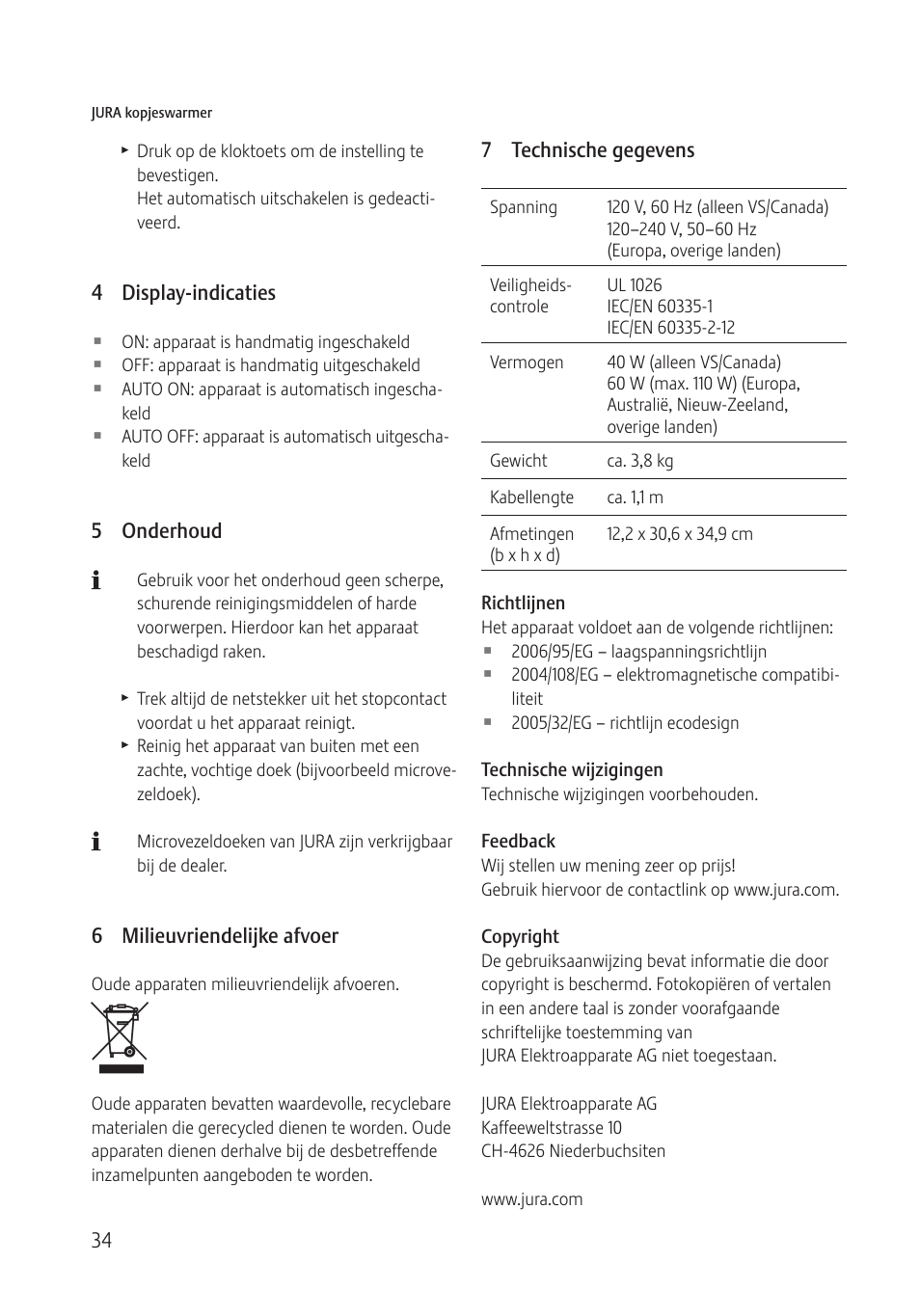 Jura Capresso 571 User Manual | Page 34 / 60
