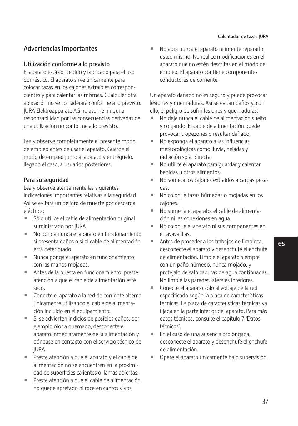 De es | Jura Capresso 571 User Manual | Page 37 / 60