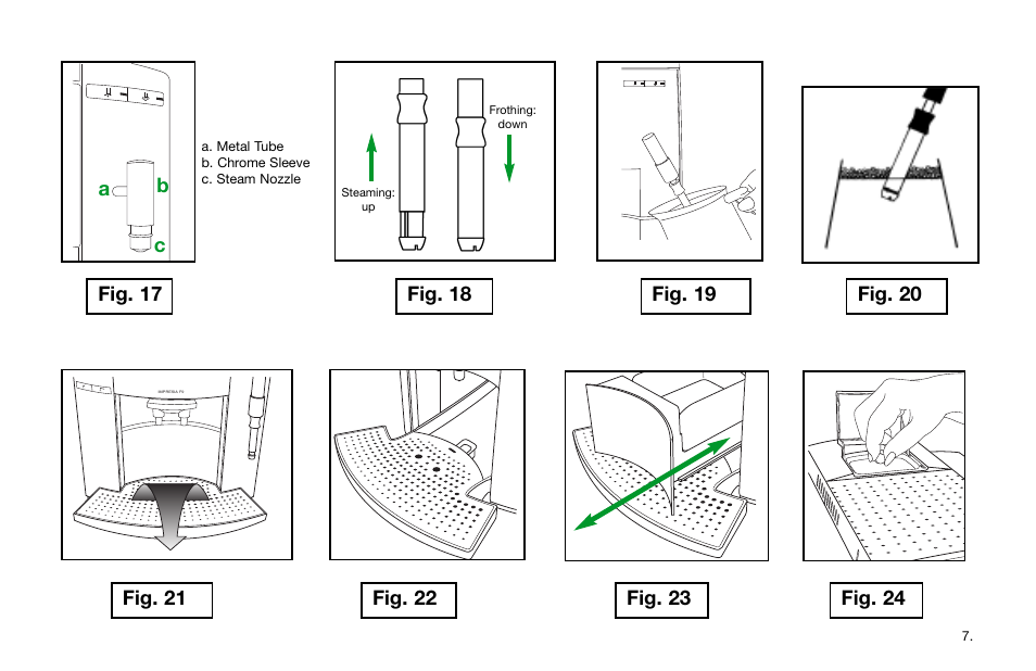 Fig. 19 fig. 20, Fig. 24, Ab c | Jura Capresso Impressa F9 User Manual | Page 7 / 27