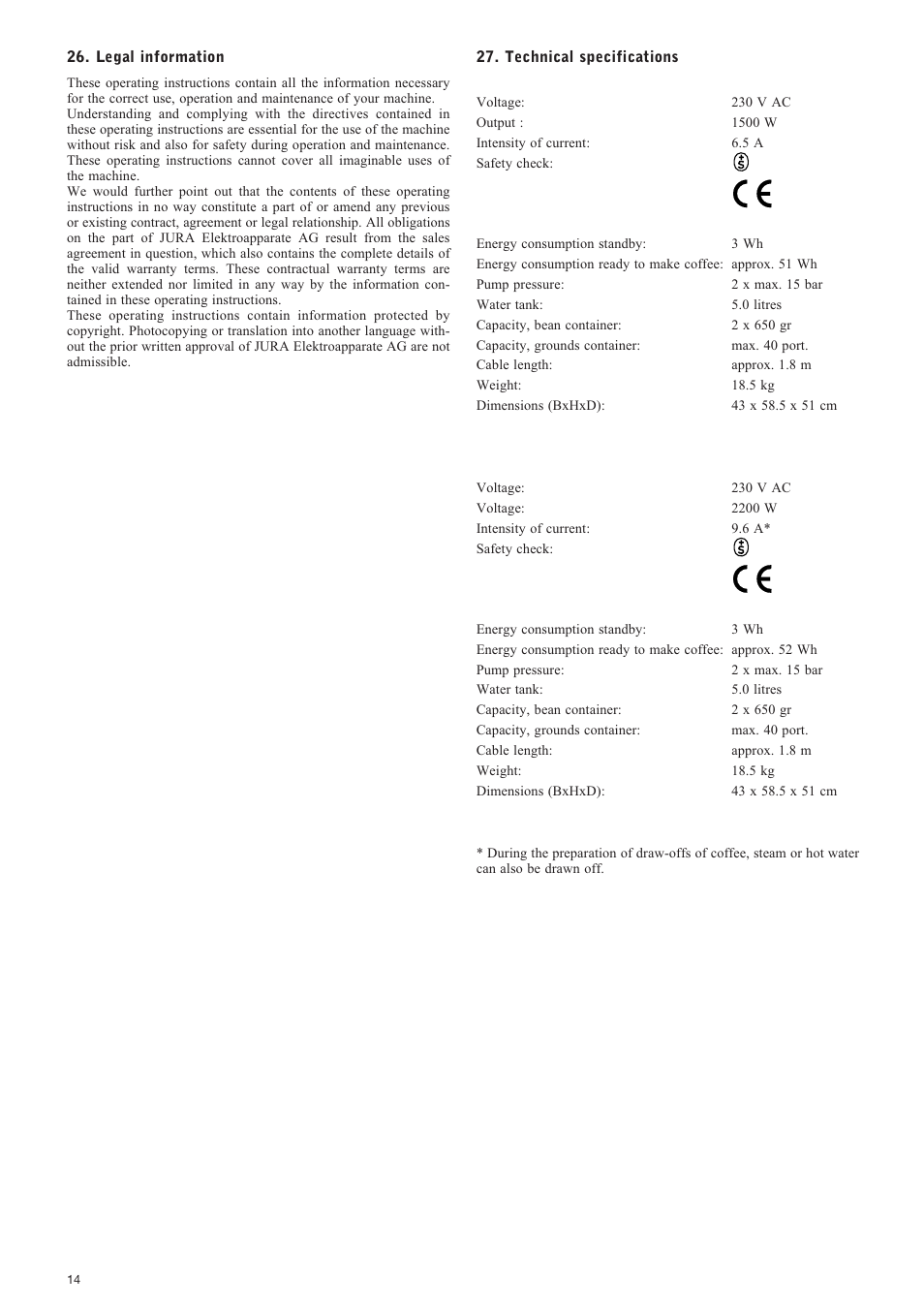 Jura Capresso IMPRESSA X7-S User Manual | Page 14 / 14