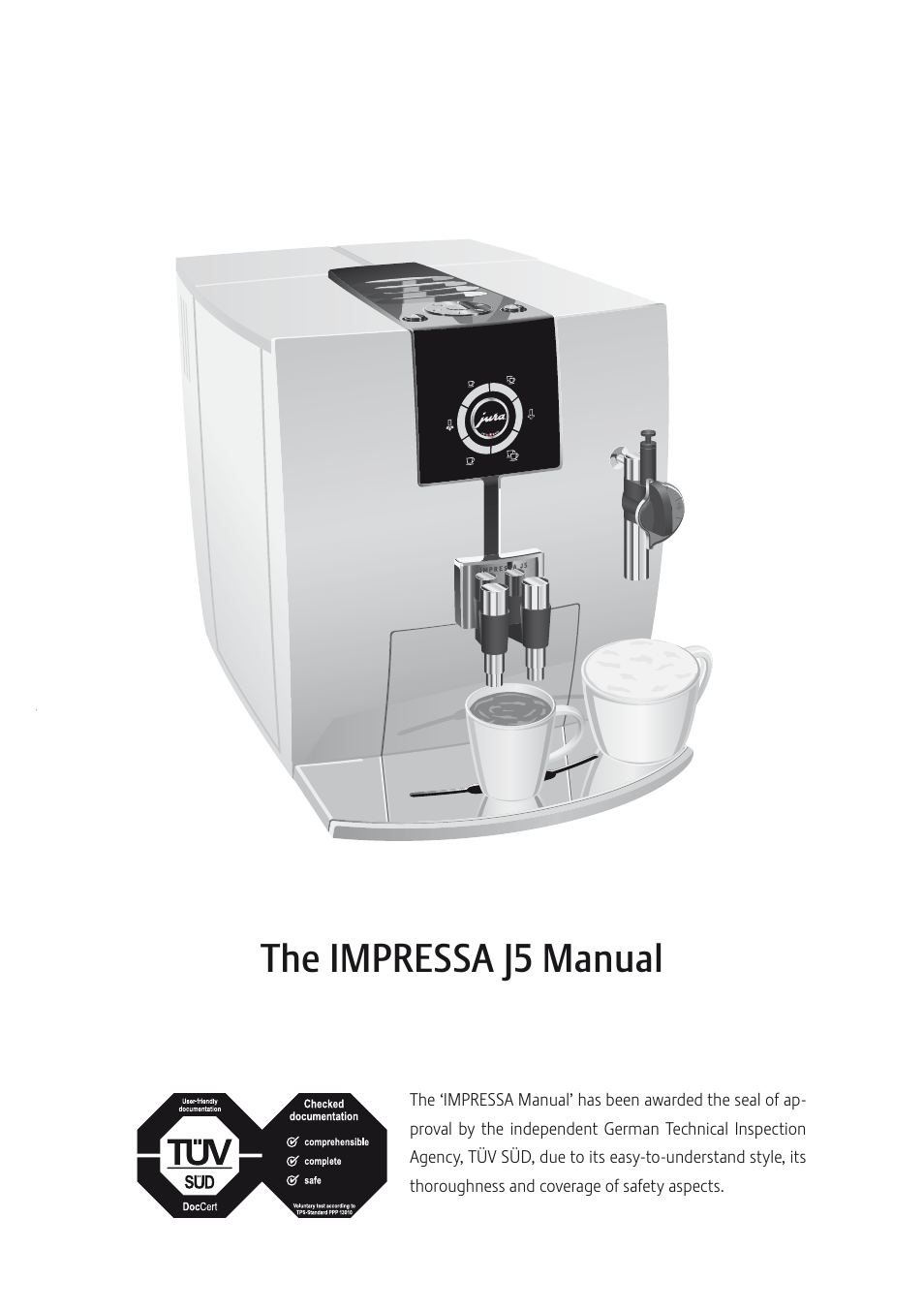 Jura Capresso IMPRESSA J5 User Manual | 104 pages