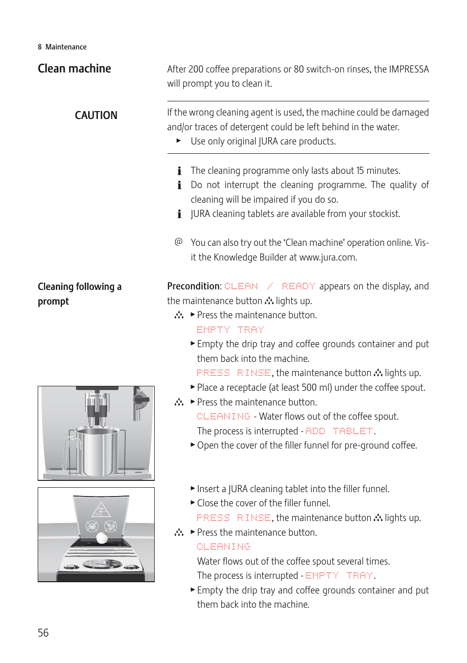 Jura Capresso IMPRESSA J5 User Manual | Page 56 / 104