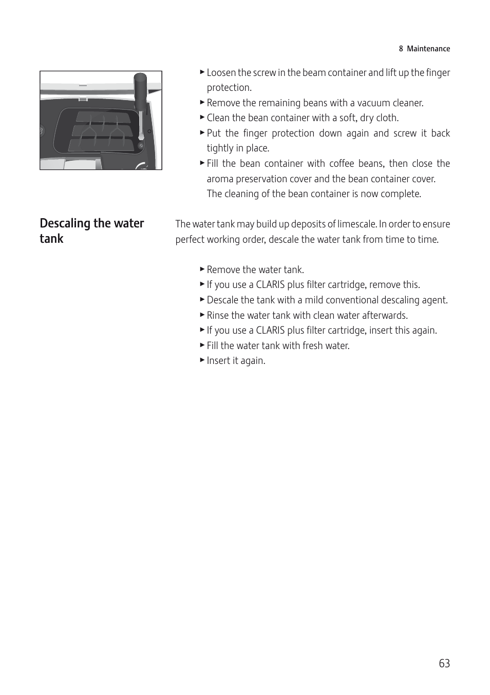 Jura Capresso IMPRESSA J5 User Manual | Page 63 / 104