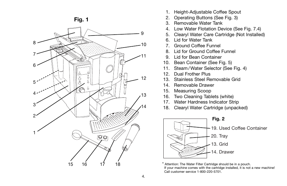 Jura Capresso IMPRESSA E SERIES 64701R2 User Manual | Page 4 / 24