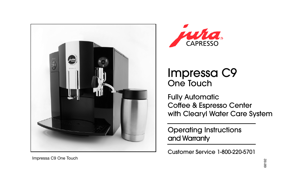 Jura Capresso IMPRESSA C9 User Manual | 32 pages