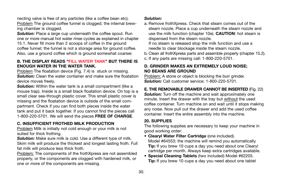 Jura Capresso IMPRESSA C9 User Manual | Page 30 / 32